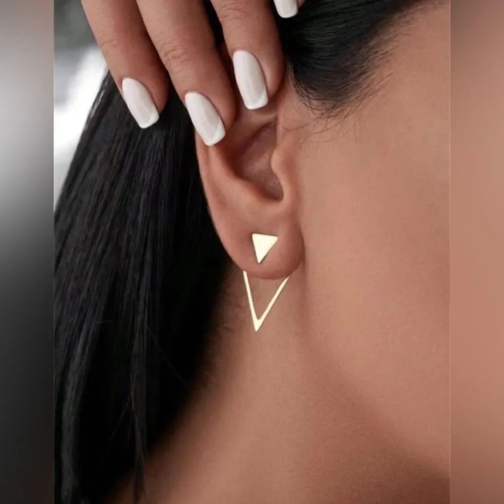 geo earrings  A697